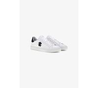 Roberto Cavalli Sneaker De Piel Blanca Con Monogram Rc - Male Zapatos Blanco/negro 44