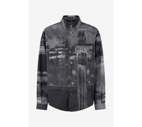 Roberto Cavalli Sobrecamisa De Denim Efecto Desgastado - Male Promo Sale Fw2025 Negro 50