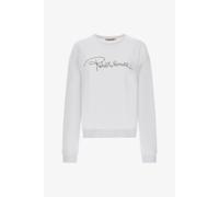 Roberto Cavalli Sweatshirt With Signature - Female Sudaderas Blanco Xxl