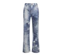 Roberto Cavalli Jeans De Denim Con Parches - Female Pantalones Y Shorts Dark Blue 42