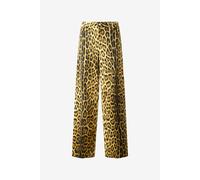 Roberto Cavalli Vaqueros Con Estampado Jaguar Skin - Female Pantalones Y Shorts Marrón 42