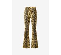 Roberto Cavalli - Vaqueros de Denim con Estampado de Piel de Jaguar - Trousers - Mujer - Marrón - M -