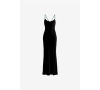 Roberto Cavalli Velvet Slip Dress - Female Vestidos Negro 38