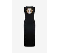 Roberto Cavalli Vestido Con Bordado - Female Vestidos Black 42