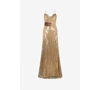 Roberto Cavalli Vestido Dorado Extralargo Con Lentejuelas - Female Vestidos Gold 44