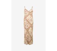 Roberto Cavalli Vestido Lencero Con Estampado Persian Tarot - Female Ropa Shifting Sand 40