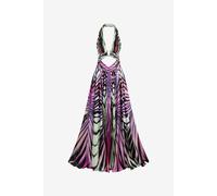 Roberto Cavalli Vestido Maxi De Seda Con Estampado Ray Of Paradise - Female Vestidos Multicolor 38
