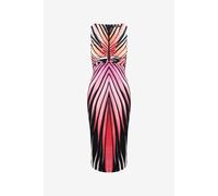 Roberto Cavalli Vestido Midi Estampado Ray Of Paradise - Female Vestidos Midi Coral 42