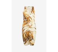 Roberto Cavalli Vestido Mini Con Estampado Golden Palm - Female Ropa Daffodil 42
