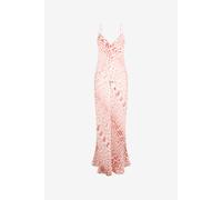 Roberto Cavalli Vestido Slip Estampado Jaguar Pink - Female Vestidos Maxi Pink 50