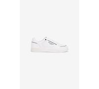 Roberto Cavalli Zapatillas Blancas De Piel Con Logo - Male Zapatos White 45