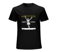 Roberto Duran Hands of Stone Boxing Legend - Camiseta de manga corta para hombre, color negro, Negro, L