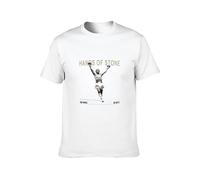 Roberto Duran Hands of Stone Boxing Legend Men's T-Shirt Unisex White Cotton Hip Hop Print tee Shirts M