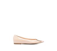 Roberto Festa - Zapato plano sin cordones de punta fina con detalle cuadrado - Shoes - Mujer - Beige - 40 EU -