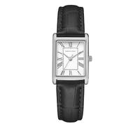 Roberto Marino RM1702 - Reloj para mujer - cuarzo japonés, correa de piel, resistente al agua hasta 3 ATM, estilo vintage, RM1711 - Plata y negro