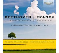 BEETHOVEN, FRANCK: Sonatas for Cello and Piano [CD de audio] Roberto Trainini (cello), Christiano Burato (piano) and Beethoven,