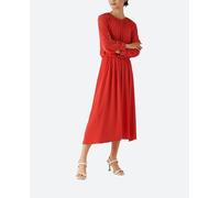 Roberto Verino Vestido midi abullonado. Rojo 42/L