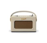 Roberts Radio Revival Uno BT - Radio portátil compacta con Dab-FM, Bluetooth, diseño Vintage, Streaming, Entrada Auxiliar, Salida de Auriculares, alarmas, garantía de 2 años - Pastel Crema