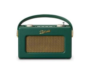 Roberts Revival Uno BT Dab+/FM/Bluetooth Radio Portátil Reloj Despertador, Verde Oscuro