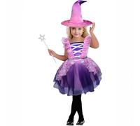 Robes pour filles la fête d'Halloween, costume imprimé d'Halloween enfants de 4 à 10 ans Mini Escocesa
