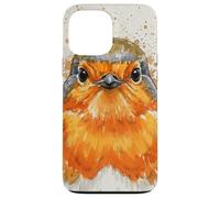 Robin Europeo Colorido Splash Carcasa para iPhone 13 Pro MAX