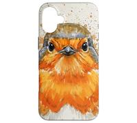 Robin Europeo Colorido Splash Carcasa para iPhone 16 Plus