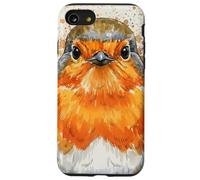 Robin Europeo Colorido Splash Carcasa para iPhone SE (2020) / 7/8