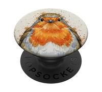 Robin Europeo Colorido Splash PopSockets PopGrip Adhesivo