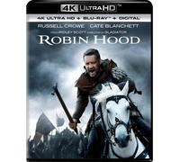 Robin Hood (4K UHD Blu-ray) Russell Crowe Cate Blanchett (Importación USA)