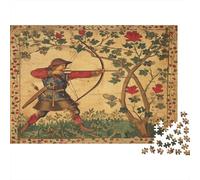 Robin Hood, Tiro con Arco Rompecabezas Plants and Flores Rompecabezas Juego De Habilidad para Toda La Familia 1000pcs (75x50cm)