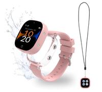Robin K2 Reloj GPS para Niños con Llamadas y SIM Preactivada, Sin Redes Sociales Ni Juegos, Rosa