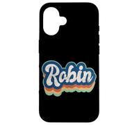 Robin Nombre Niño Estilo Vintage 70s 80s Personalizado Carcasa para iPhone 16