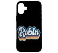 Robin Nombre Niño Estilo Vintage 70s 80s Personalizado Carcasa para iPhone 16 Plus