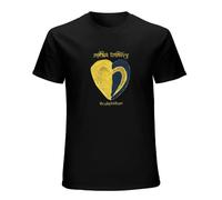 Robin Trower The Playful Heart Men's T-Shirt Unisex Black Cotton Hip Hop Print tee Shirts S