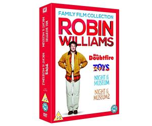 Robin Williams 4 Movies Collection: Mrs. Doubtfire + Toys + Night at the Museum + Night at the Museum 2 (4-Disc Box Set) (Slipcase Packaging + Fully Packaged Import)