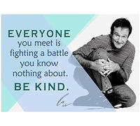 Robin Williams Póster motivacional Citas inspiradoras Carteles en el aula Película Comediante Actor Premios Billar Comic Mercancía Teatro Autógrafo Famoso Educación en casa Perseverancia Conciencia