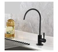 Robinet de Cuisine Noire en Acier Inoxydable Évier de Cuisine Direct Beber Robinet Anti-Penétration Purificateur Robinet (Noir Mat)