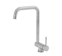 Robinet de cuisine pliable SUS304-360° pivotant - Design moderne - Anti-traces de doigts - Gain de place - Idéal petite cuisine/camping-car/devant fenêtre - Montage facile - Finition brossée