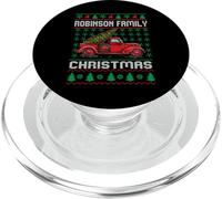 Robinson Family Ugly Christmas Sweater Red Truck Funny Xmas PopSockets PopGrip para MagSafe