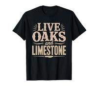 Robles Vivos Y Piedra Caliza Texas Hill Country Roble Vivo Camiseta