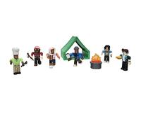 Roblox Colección de acción - Bienvenido a Bloxburg: Camping Crew Playset [Incluye artículo Virtual Exclusivo]