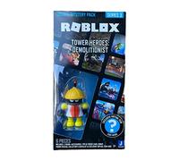 Roblox Deluxe Mystery Pack Figura de acción Serie 1 2 - Incluye Artículo Virtual Exclusivo (Elige Figura) (Tower Heroes: Demolitionist)