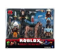 Roblox ROB0397 The Wild West - Juego de 4 Figuras de acción, Accesorios y código de Juego para niños a Partir de 6 años