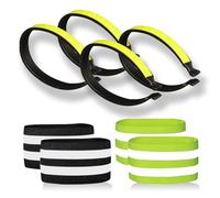 RobLuX 8 Piezas Clips para Pantalones De Ciclo Clips Reflectantes para Pantalones De Bicicleta Clip De Pierna De Tobillo Adecuado para Deportes Al Aire Libre