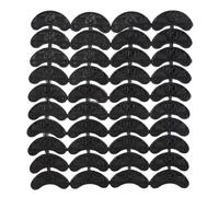 ROBMNE 40 unidades de 20 pares de almohadillas de goma para la reparación de zapatos, tamaño: 56 x 24 x 3,1 mm, Black, Talla única