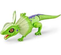 Robo Alive - Figura robótica de mascota de lagarto con cuello con volantes [verde]