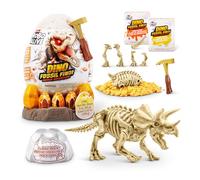 Robo Alive Fossil Find Amber Adventure de ZURU, Caja Sorpresa y Dinosaurio de Juguete para niños (Triceratops)