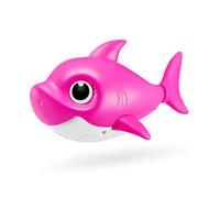 Robo Alive Junior Baby Shark Battery-Powered Sing and Swim Bath Toy by ZURU (Pink Mommy Shark)