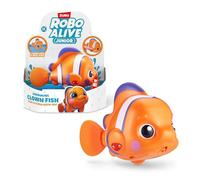 ROBO ALIVE JUNIOR-Series 1 Juguete de baño con Pilas Little Fish de ZURU, Color Naranja, Talla única 25253