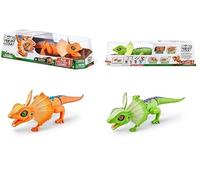 ROBO ALIVE Lurking Lizard Series 3 (Verde) Juguete robótico Alimentado por Pilas, Movimientos realistas, Lagarto de Juguete